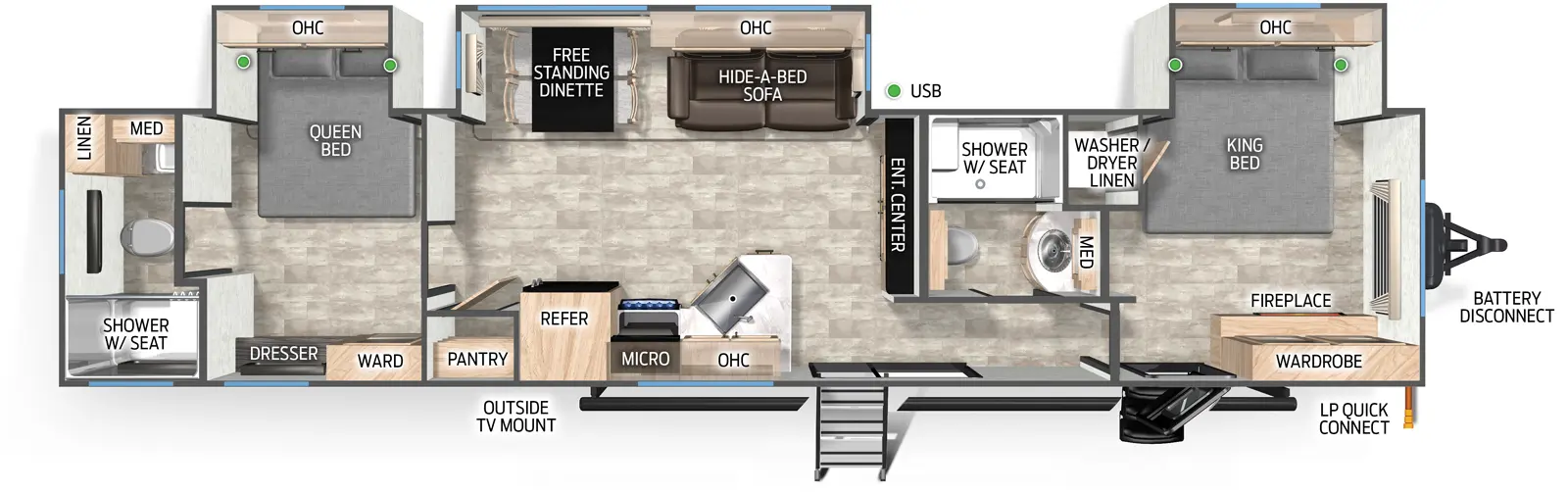 Timberwolf 39HBA Floorplan